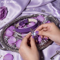 PAW AURORA Starry Pact | Purple Collar with White Crystal & Pearl
