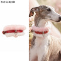 PAW AURORA Tao Yao | Pink Fur Collar w/ Rose Quartz Cloud Lock