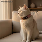 Collection Mobius - Collier pour animaux de compagnie fait main original avec cristal naturel (quartz rose)