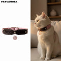Collection Mobius - Collier pour animaux de compagnie fait main original avec cristal naturel (quartz rose)