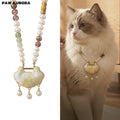 Yunwen Fangsheng - Collier de cristaux pour animaux de compagnie | Soie Song Jin et jade Hetian