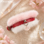 PAW AURORA Tao Yao | Pink Fur Collar w/ Rose Quartz Cloud Lock