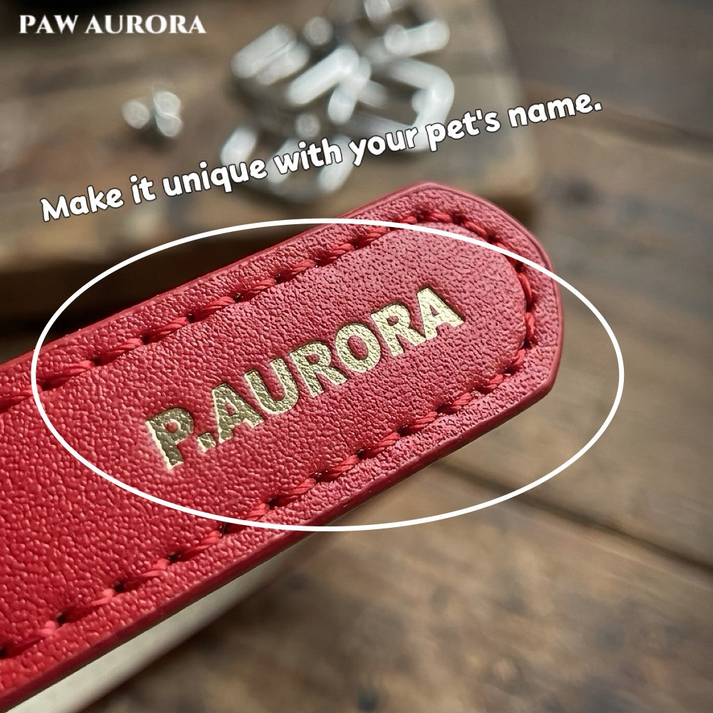 PAW AURORA Starry Pact | Handmade Celestial Pet Collar with White Crystal & Pearl